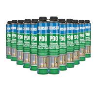 Demsun P90 PU Expanding Foam 12 Cans - High Expansion Insulation, Gap & Crack Filler, Soundproof, Thermal Sealant, Moisture Resistant, Coating for Walls & Roofs, Floors & DIY