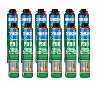 Demsun P90 Thermal & Acoustic Spray Foam - 12 x 850ml Can | Expanding Polyurethane Insulation Foam for Heat & Soundproofing | Easy to Apply, Strong Adhesion for Walls, Roofs, Floors (12)