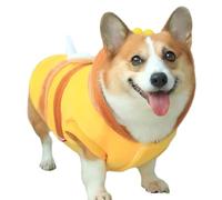Demsyeq Bee Cat Costume - Super Soft Pet Clothes,Washable Cosplay Costume, Winter Cat Outfit, Funny Pet Hoodies, Reusable for All Types Cosplay Parties