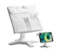 Demsyeq Book Stand for Reading | Desk Book Stand,Height-Adjustable Rotating Portable Music Sheet Display for Study Kitchen Laptop Bible Piano Score Students Kids School Planner Cookbook