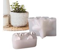 Demsyeq Christmas Candle Making Molds, Casting Resin Molds Christmas, Festive Home Decor Craft Moulds for Aromatherapy Soap Aromatic Wax Art Craft Polymer Paste Creative Projects