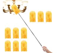 Demsyeq Cleaning Duster Refills - Replacement Brush for Dusting - Anti-Static Duster for Bookcase Car Household Electronics Lamp Vase Ceiling Floor Furniture Wall