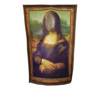 Demsyeq Halloween Costumes Art Famous Painting Wearable Famous Painting Clothes Prank Clothing Artist Costume Adult Cosplay Custom Men Famous Painting Clothes Mona-Lisa Bodysuit