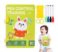 Demsyeq Handwriting Practice For Kids - Erasable Workbook & Toddler Writing Tools | Pencil Control, Prewriting Practice For Preschool Kids, Early Education Book Enhances Tracing Skills [Unbound]