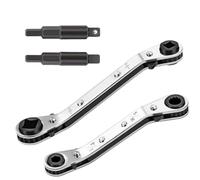 Demsyeq Hex Wrench Set - Refrigeration Service Tool | Heavy Duty Ratchet Wrench Set for Automotive, Plumbing, Industrial, Home, Air Conditioning