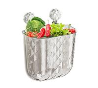 Demsyeq Kitchen Trash Can - Suction Cup Garbage Can | Trash Recycling & Compost Kitchen Trash Can with Ventilation with Space-Saving Design