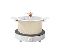 Demsyeq Non-Stick Pots - Cooking Pot Nonstick Pan with Lid,Cookware Kitchen Supplies Pressure Cooker for Stock Rice Sauce Soup Electric Induction Stove Apartment Home Camping