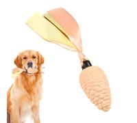 Demsyeq Pine Cone Dog Chew Toy | Squeaky Rope Dog Toy with Teething Strips - Durable Soft Pet Toys for Puppy and Dog, Energy Consuming Playtime, Oral Health and Training