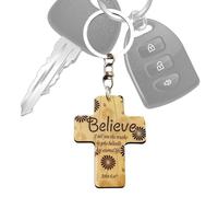 Demsyeq Religious Keychain for Women - Christian Scripture Keychain Pendants,Inspirational Bag Charm for Women Men Prayer Church Baptism Birthday Party Easter Christmas School Graduation