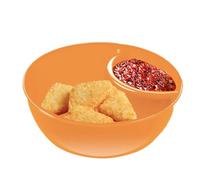 Demsyeq Snack and Dip Bowls | Dip Snack Bowl - Stackable Bread Dipping Bowls, Cracker Divided Platters, Sauce Dipping Dish for Salad, Ice Cream, Ketchup, Soup