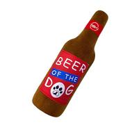 Demsyeq Squeaky Dog Toys,Wine Bottle Shape Funny Game - Plush Chew Toys | for Chewing Play Fetch Teething Mental Stimulation Physical Activity