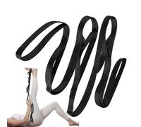 Demsyeq Stretch Straps with Loops - Home Gym Exercise Bands for Flexibility - Gymnastics Stretch Straps | for Gym Yoga Dance Relaxing Men Women Youth Adults