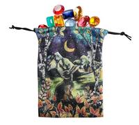 Demsyeq Tarot Storage Pouch, Travel Divination Holder Organizer Double-Sided Drawstring Jewelry Pouch, Tarot Storage Bag for Tarot Enthusiasts, Witches, Magicians