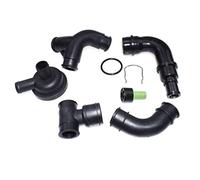 DEMULAX 1.8T Crankcase Breather Hose Pipe Valve Kit, for, for, A3 TT, for, for VW, for, for Jetta, for, for Seat, for, for Skoda, 06A103247 06A103213AF 06B103221P 058103493A Thermostat Hose(Se