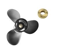 DEMULAX 10 1/8x15 Outboard Propeller 25hp 30hp 40hp 45hp 48hp 50hp 55hp 60hp 70hp Boat Motor Aluminum Screw 10 1/8 * 15 Inch Boat Propeller Replacement