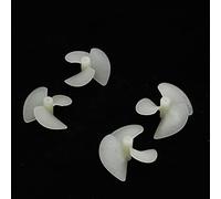 DEMULAX 10pair Double Motor Driven Electric Nylon Propeller 3-blade Full Immersion Paddle For RC Boat DIY Replacement 2x28mm 2x36mm 2x42mm RC Boat Propeller(10pair 2x36mm)