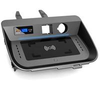 DEMULAX 15W Fast Wireless Car Charger Mount Car QI Wireless Charger Panel Phone Charging Pad, for Toyota, for RAV4,/RAV-4 RHD 2019-2020 QC3.0 Charging Port Apply to All Qi Phones Vehicle wireless char