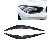 DEMULAX 1pair Car Front Headlight Eyebrow Eyelid Cover Accessories, For 1 Series F20 Late 118i 120i 2015 2016 2017 2018 2019 Car Headlamp Decoration Film(Carbon Fiber)