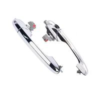 DEMULAX 1pair Exterior Door Handle Front Driver Passenger Door Outer Hand for 500 735451696, 735451697 Exterior Car Door Pull Handle