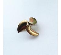 DEMULAX 1PC 436 Copper Propeller Three-leaf For RC Brushless Jet Boats 36mm D36 Brass 1.8IN 3.18mm Hole Pitch Prop/Paddle RC Boat Propeller