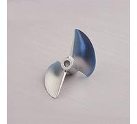 DEMULAX 1PC Aperture Propellers Two-blade Props, For RC Brushless Jet Boats CNC Aluminum Alloy Propeller D36/D38/D40/D42/D43/D44 4.76mm RC Boat Propeller(D53x4.76mm CW)