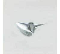 DEMULAX 1PC MONO 1 M4 Thread 2-blade Semi-immersed Propeller CNC Aluminum Alloy Paddle Diameter 30-45mm Props, For RC Boat DIY Brushless RC Boat Propeller(Diameter 32mm)