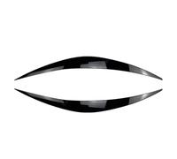 DEMULAX 2pcs Abs Glossy Evil Headlight Eyebrows Eyelid, for I30n Rs Active Performance 2017-2020 3D Stickers Car Headlamp Decoration Film(Gloss Black)