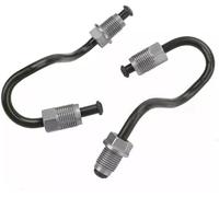 DEMULAX 2Pcs Car Brake Hoses Rear Brake Pipes 100mm Rear Side Brake Lines Left and Right 1K0611763E 1K0611763F, for A3 TT, for Seat, Altea Leon, for Skoda, for Octavia, Rear Brake Hose