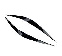 DEMULAX 2pcs Car Front Headlight Eyebrow Eyelid Cover Abs Glossy Black Stickers, For X1 F48 2016 2017 2018 2019 2020 Car Headlamp Decoration Film(Glossy Black)