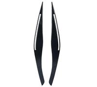 DEMULAX 2pcs Car Headlight Eyebrow Eyelid Trim Cover Stickers Glossy Black/Carbon Fiber, for 3 Series E90 318i 320i 325i 2009-2012 Car Headlamp Decoration Film(Carbon Fiber)