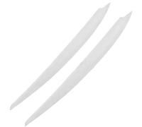 DEMULAX 2pcs, For, 7 Vii Gti Gtd R 2013-2017 Headlight Eyebrow Eyelid Cover Trim Abs Carbon Fiber Striking Car Headlamp Decoration Film(White)