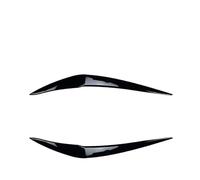 DEMULAX 2pcs Headlight Evil Eyebrows Eyelids, For F20 F21 1 Series 116d 118i 120i 120d M140i 2015-2018 Front Headlamp Eye Lid Cover Car Headlamp Decoration Film(Glossy Black)