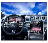 DEMULAX 2PCSFor 2022 2023, for Mercedes, for Benz, C-Class C250 C300 W206/2023 2023 AMG C43/2024 AMG C63 11.9-inch Touchscreen 12.3-inch instrument Center Console Screen Shield