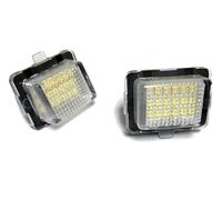 DEMULAX 2x LED Rear Licence Number Plate Light White Canbus, for MB W204 LCI C204 W205 C205 C117 C218 W212 LCI W213 C238 W222 R231 License Plate Light
