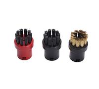 DEMULAX 3Pcs Nozzle Brass Bristle Brushes, for, for SC1 SC2 SC3 SC4 SC5 SC7 for EasyFix Mop Cloth Rags Steam Cleaner Parts Steam Cleaner Replacement Parts