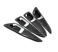 DEMULAX 4 pcs, for Eclipse Cross 2018 2019 Inner Door Bowl Handle Frame Cover Trim ABS Car Stickers Car Styling Accessories Car Door Handle Trim(Black Abs Carbon Fiber)