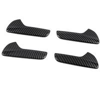 DEMULAX 4Pcs Carbon Fiber Car Inner Door Handle Trim Pull Grab Panel Handle Cover, for Dodge, Durango 2011-2022 Car Door Handle Interior