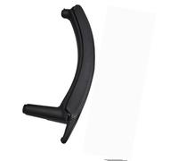 DEMULAX 4PCS Set LHD Carbon Fiber Texture Car Front Rear Left Right Inner Interior Door Pull Handle Trim Cover, for BMW, E70 E71 X5 X6 Car Door Handle Interior(Black-Left)