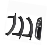 DEMULAX 4PCS Set LHD RHD Carbon Fiber Texture Car Left Right Inner Interior Door Pull Handle Trim Cover, for BMW, E70 E71 X5 X6 Car Door Handle Interior(RHD-Black-Hige)
