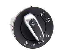 DEMULAX 5ND941431B 3C8941431A Auto Headlight Switch Fog Head Light Lamp, for Golf, for JEtta MK5 MK6 G TI, for Passat, B6, for Touran, for Tiguan, Car Fog Light Switch