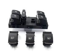 DEMULAX 5PCS SET Power Electric Rear Side Mirror Single Window Switch Button Set, for VW, for Jetta MK6 Side Mirror Switch