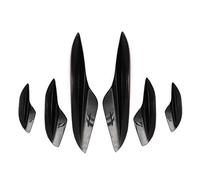 DEMULAX 6Pcs Front Bumper Canards Fins Splitters Glossy Black Car Body Spoiler Kit, for BMW, E90 E92 E93 M3 2005-2012 Bumper Lip Deflector