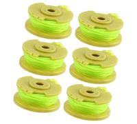DEMULAX 6Pcs Trimmer Line Spool Replacement, for Ryobi, AC80RL3 RY4020 RY40220 ZRP2080 Grass Strimmer, 18V 24V 40V Auto Feed Trimmer Line Spool Parts Lawn Mower Spool