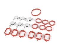 DEMULAX 6X22 32mm Auto Replacement Parts, for, M57 Swirl Blanks Flaps | Repair Delete Kit with Air Intake Manifold Gaskets Key Blanks