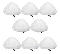 DEMULAX 8Pcs Microfibre Cloth Cleaning Pad, for H2O X5 Steam Cleaner Floor Mop Steamer Cleaner Triple-cornered Replaceme Steam Cleaner Replacement Parts