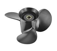 DEMULAX 9.9x10, for Tohatsu, for NISSAN, 25hp 28hp 30hp Outboard Screw 9.9 * 10 Boat Motor Aluminum Alloy Propeller 3 Blade 10 Spline Boat Propeller Replacement
