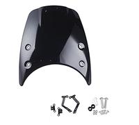 DEMULAX ABS ABS Wind Shield Windshield Windscreen Flyscreen Headlight Fairing Cover, for BMW, R NINE T 2014 2015 2016 2017 R9T R NINET Motorcycle Windscreen(Black)