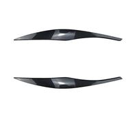 DEMULAX Abs Gloss Black Headlight Eyebrows Eyelid, for 3 Series E90 E91 2005 2006 2007 2008 2009 2010 2011, for Sedan, for Touring Stickers Car Headlamp Decoration Film(Carbon Look)