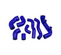 DEMULAX Air Intake Silicone Hose Kit, for Fiat, for Uno, for Turbo I.e 1.3 MK1 1983-1989 Intercooler+Radiator+ Repalcement Connector Tube Air Filter Intake Hose(BLACK Blue)