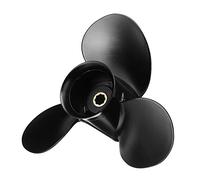 DEMULAX Aluminum Boat Outboard Propeller 9X10 1/2 8 Spline Tooth 3 Blade Propeller 6-15HP 48-828158A12 Boat Propeller Replacement